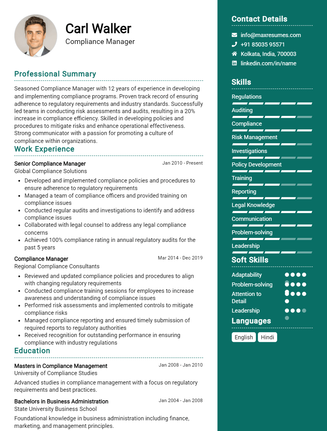 manager-resume-sample