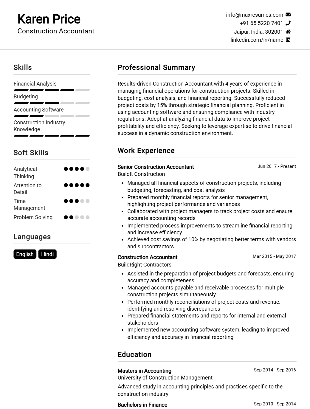 construction-accountant-resume-sample