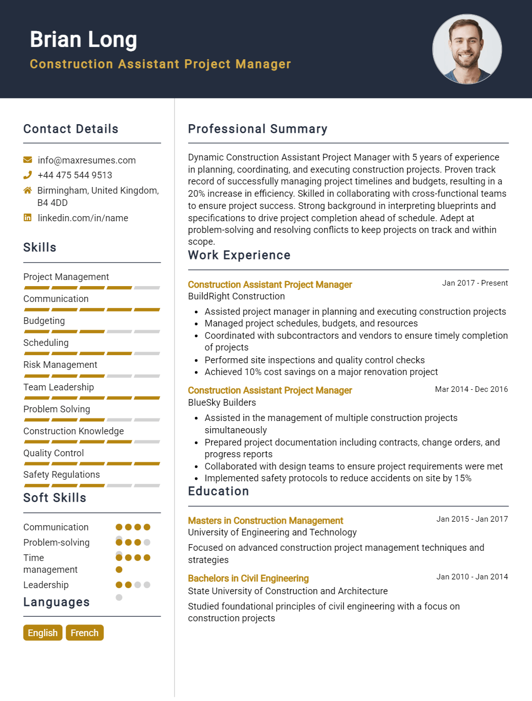 assistant-project-manager-resume-sample