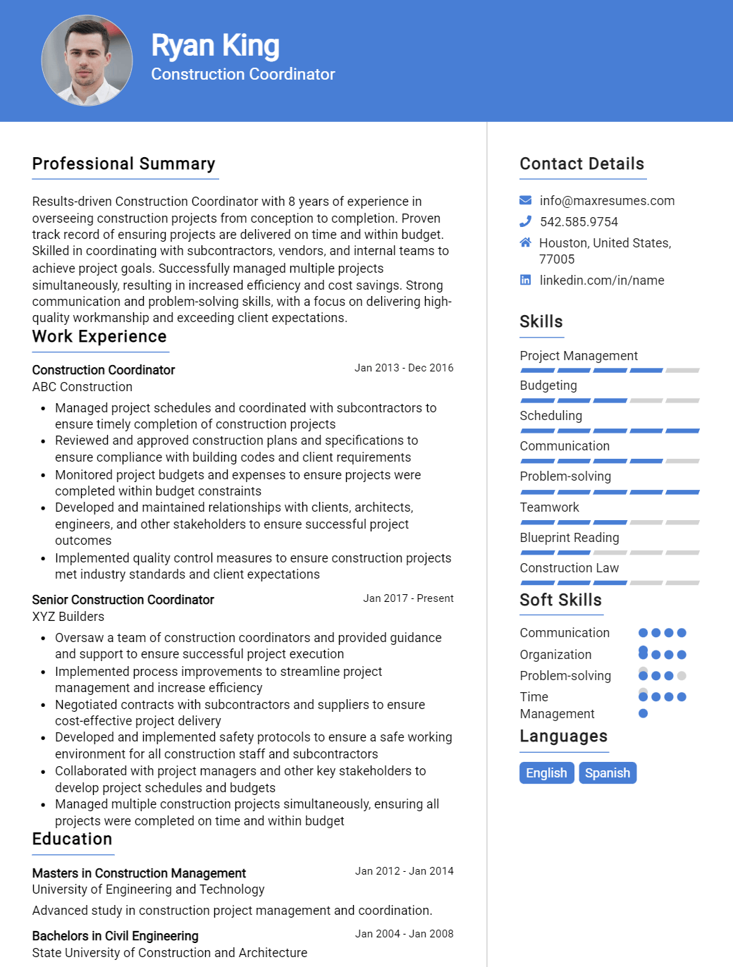 coordinator-resume-sample
