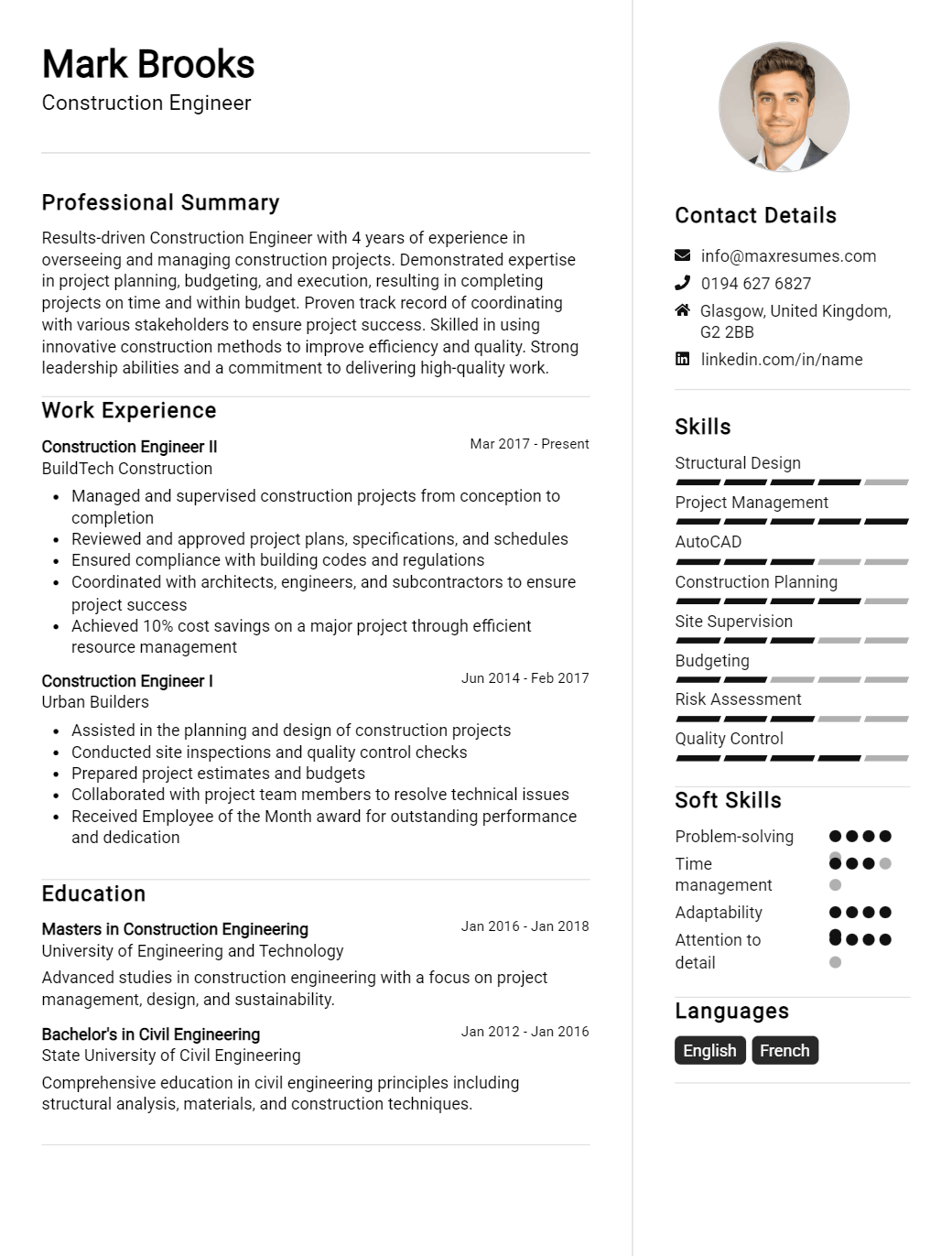 construction-engineer-resume-sample