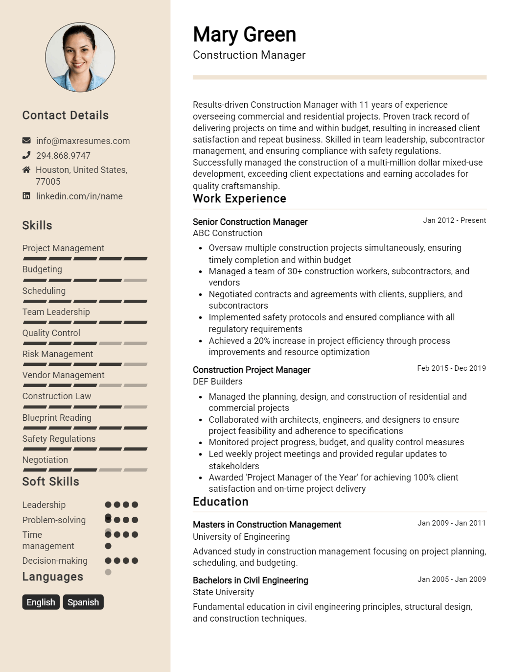 manager-resume-sample