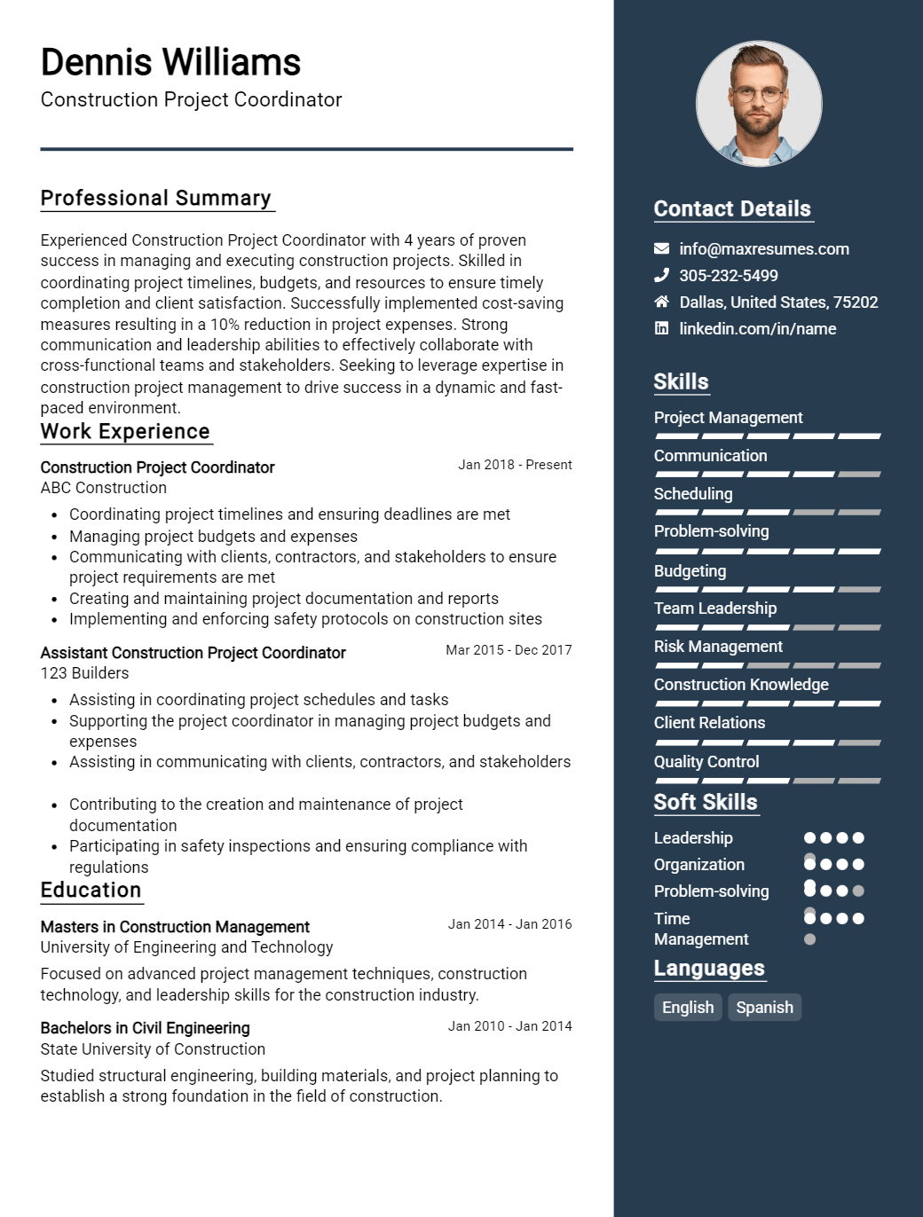 project-coordinator-resume-sample