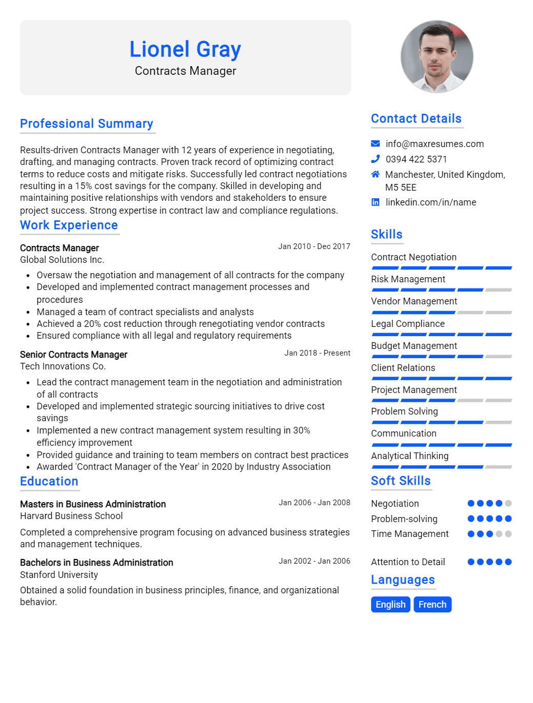 contracts-manager-resume-sample