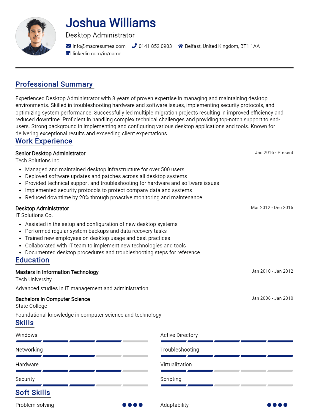 desktop-administrator-resume-sample