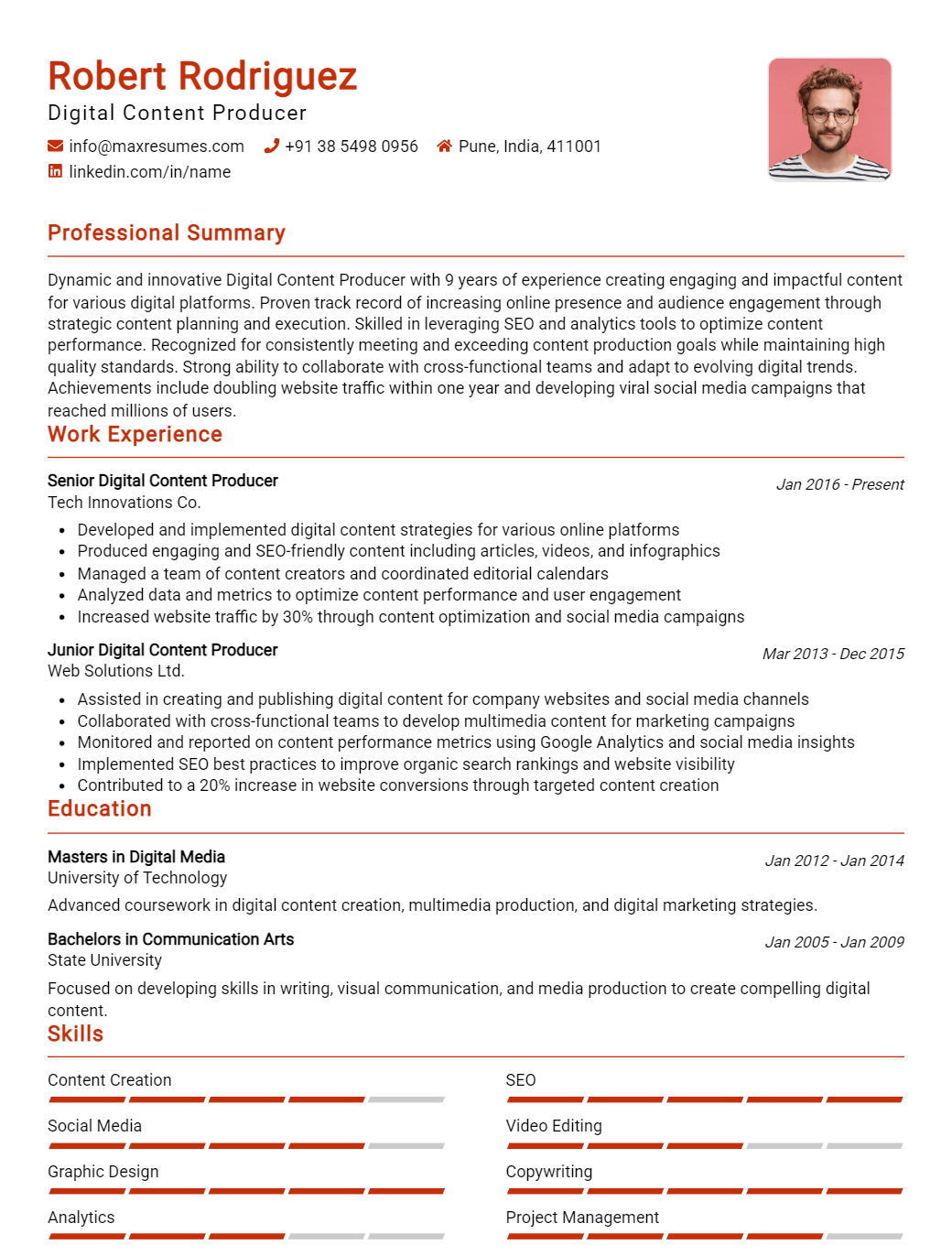 digital-content-producer-resume-sample
