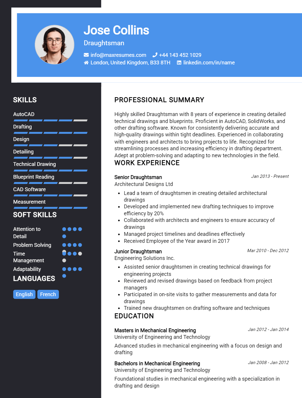 draughtsman-resume-sample
