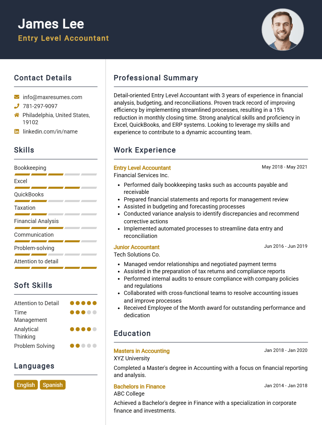 entry-level-accountant-resume-sample