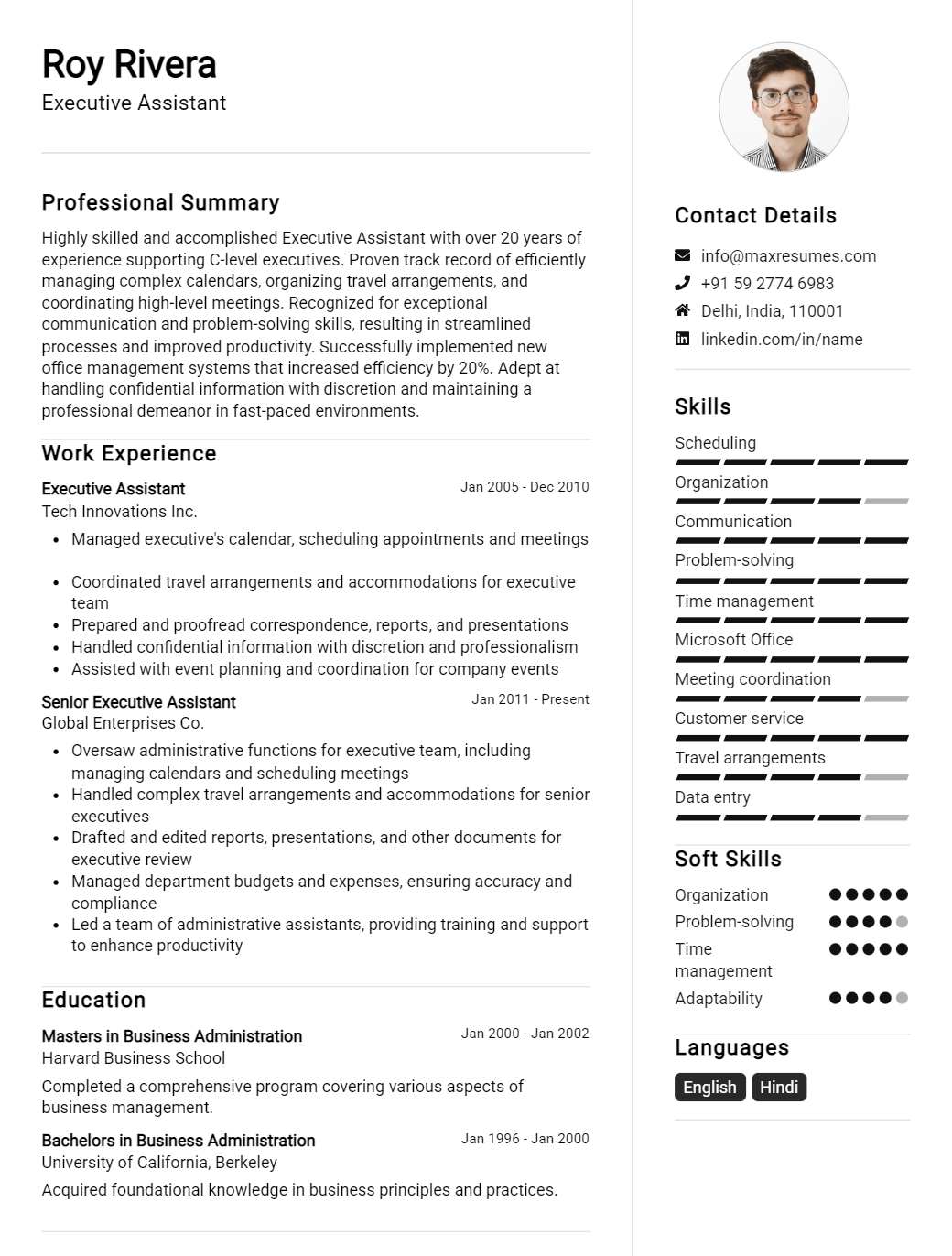 executive-assistant-resume-sample