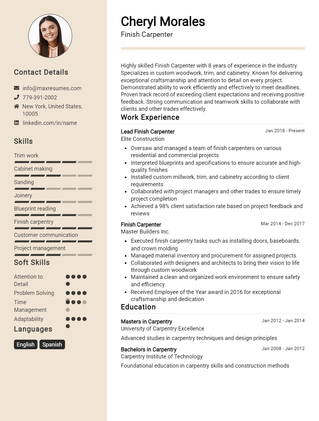 finish-carpenter-resume-sample