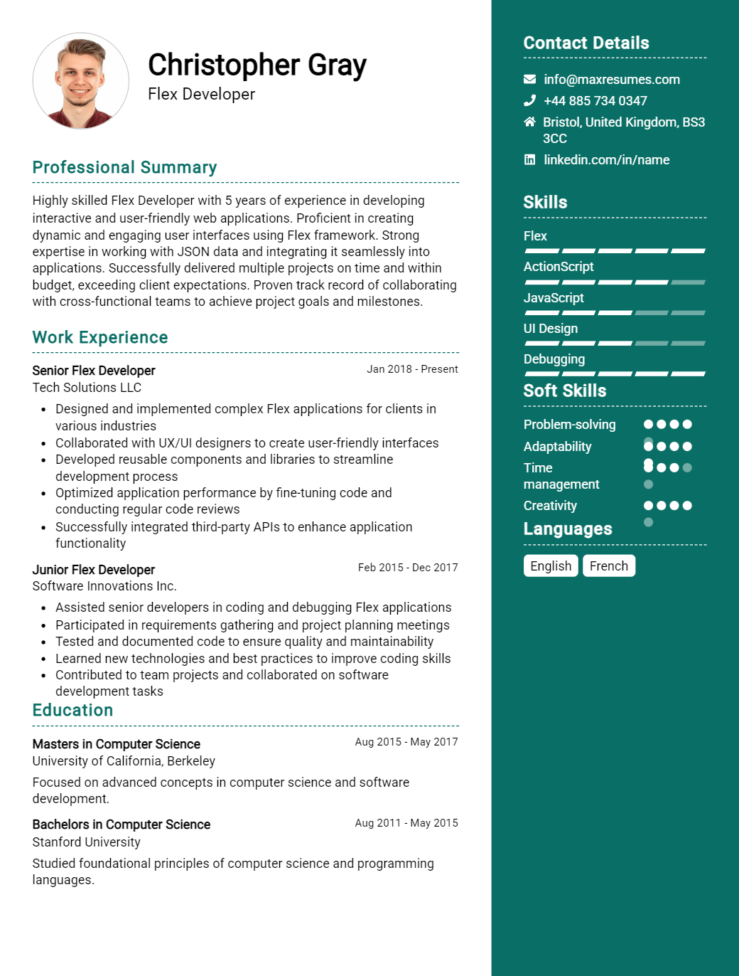 flex-developer-resume-sample