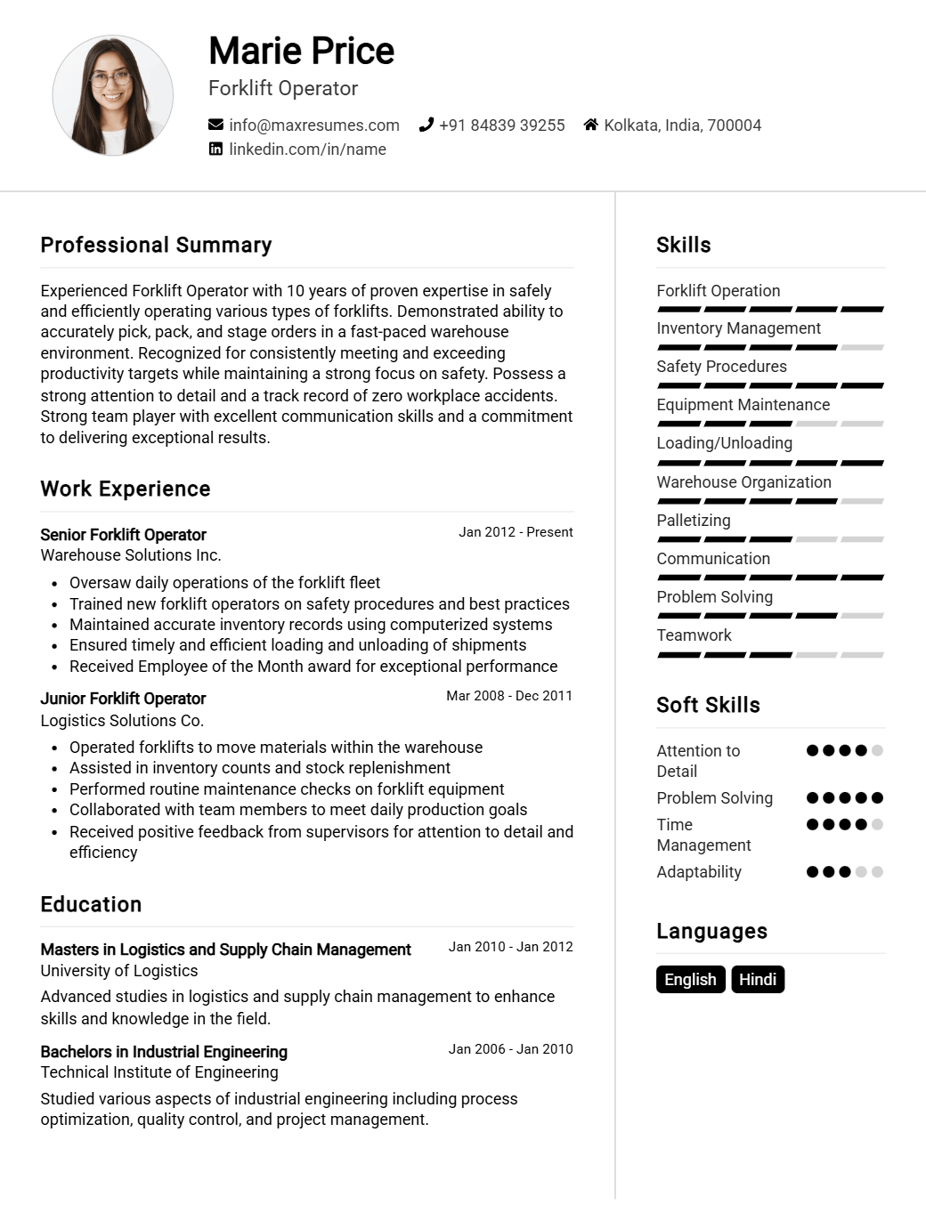 forklift-operator-resume-sample