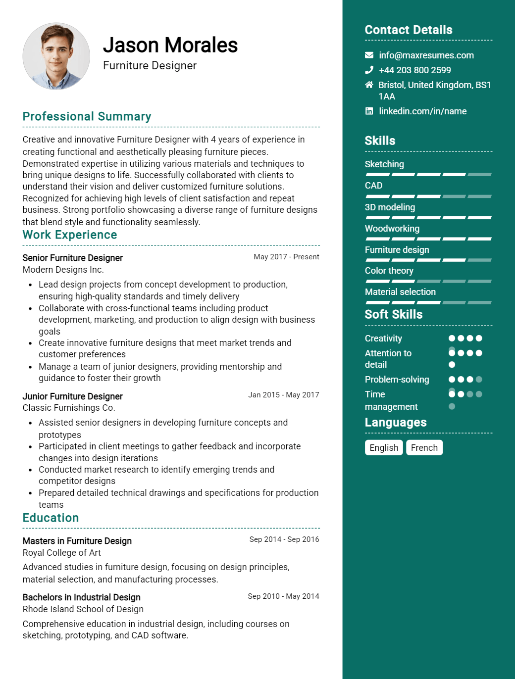 furniture-designer-resume-sample