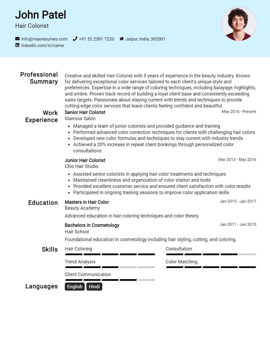 hair-colorist-resume-sample