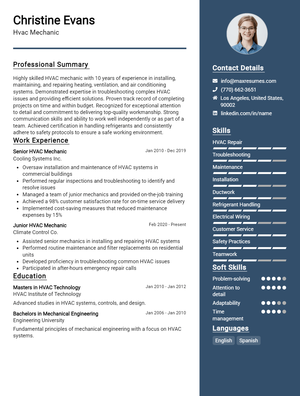 mechanic-resume-sample