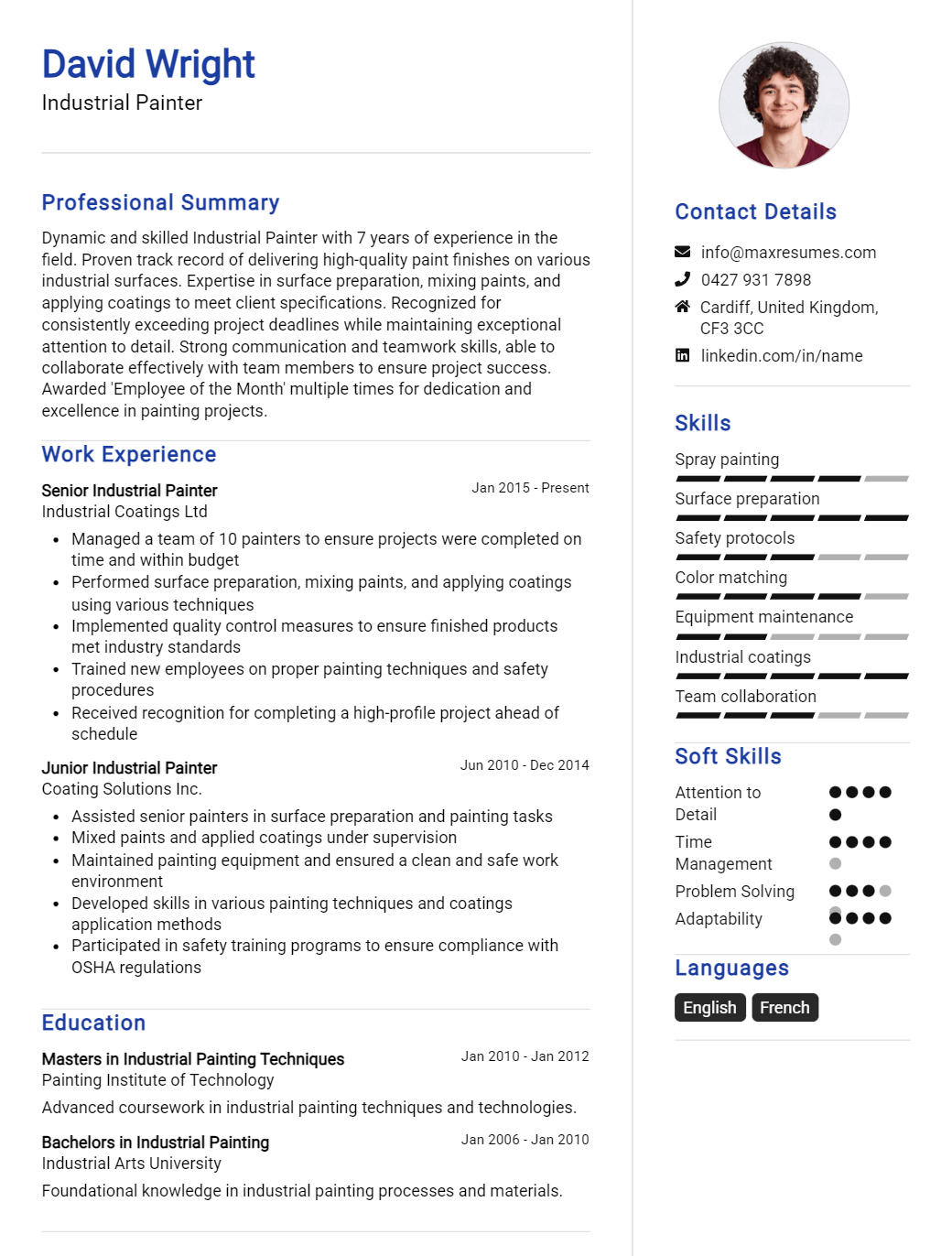 industrial-painter-resume-sample