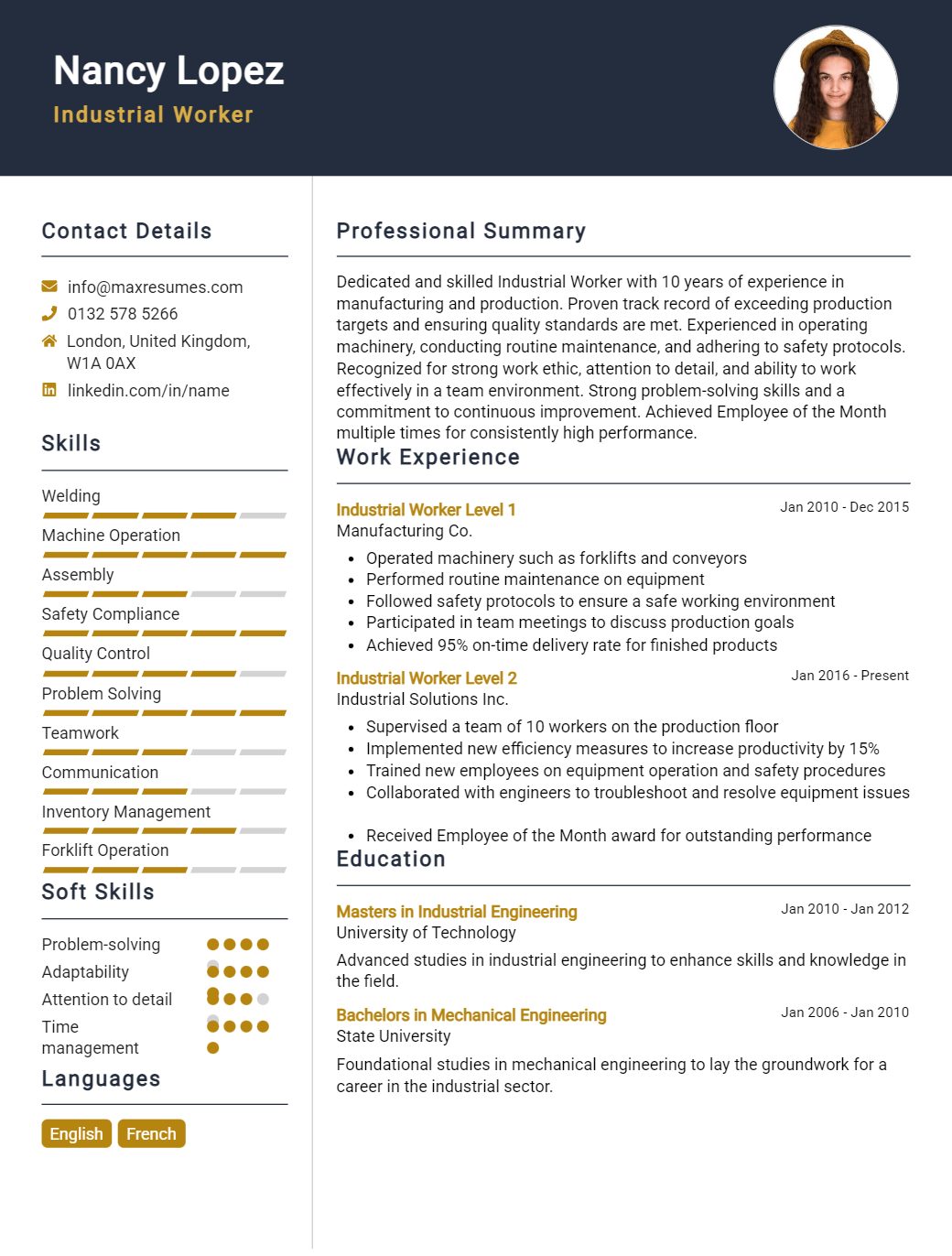 industrial-worker-resume-sample