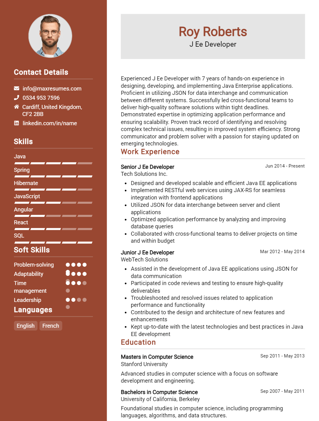 j2ee-developer-resume-sample