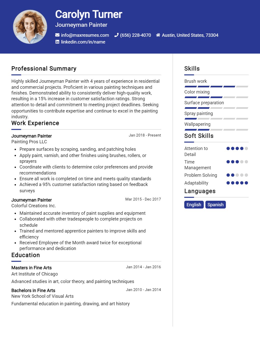 journeyman-painter-resume-sample