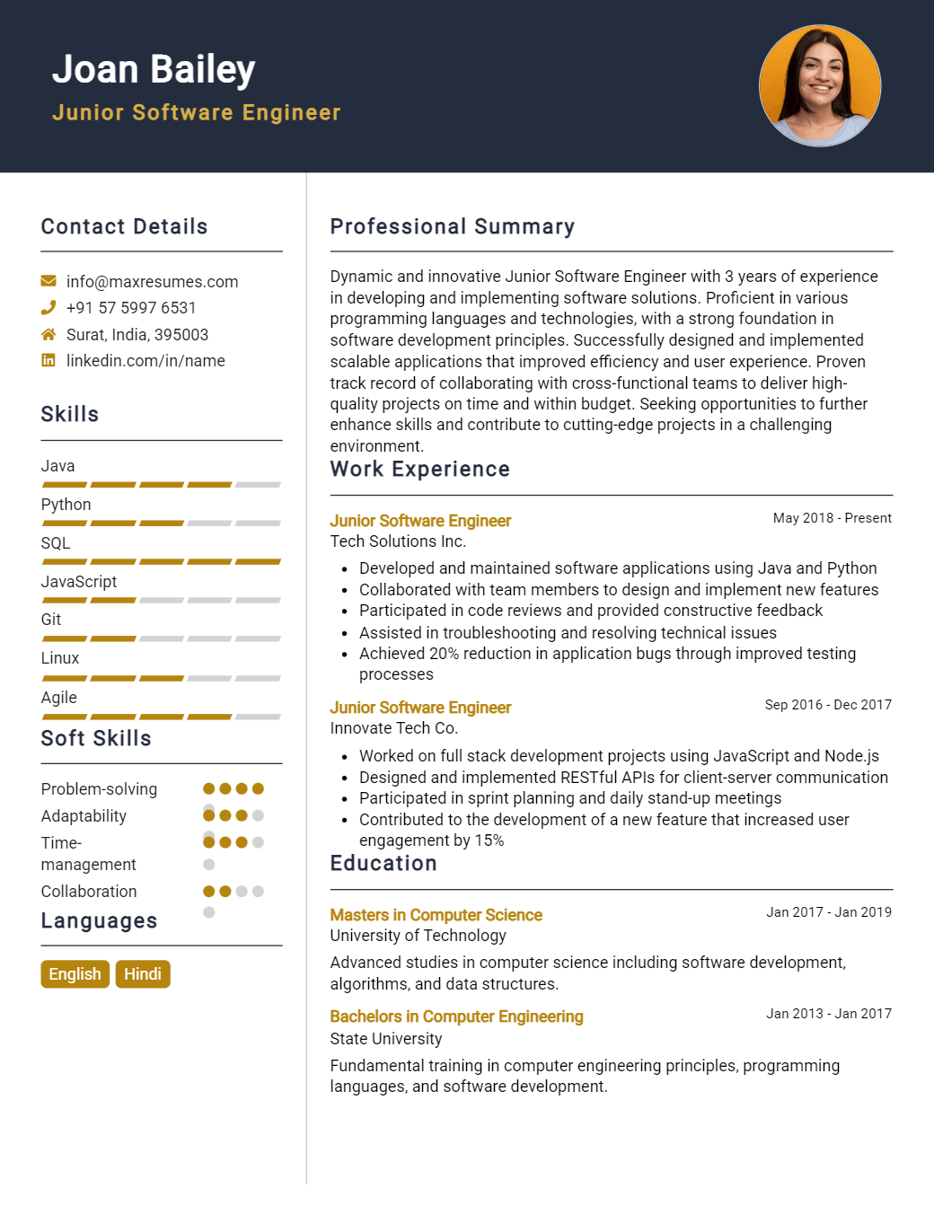 junior-software-engineer-resume-sample