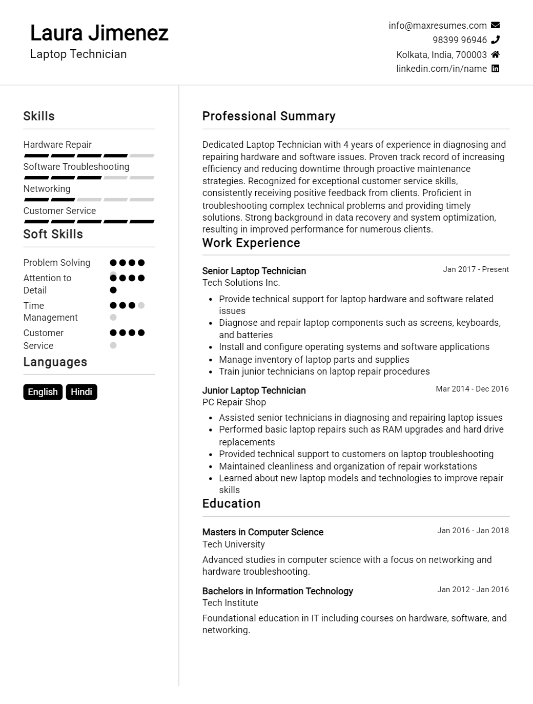 laptop-technician-resume-sample