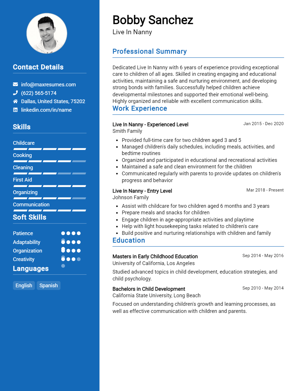 live-in-nanny-resume-sample