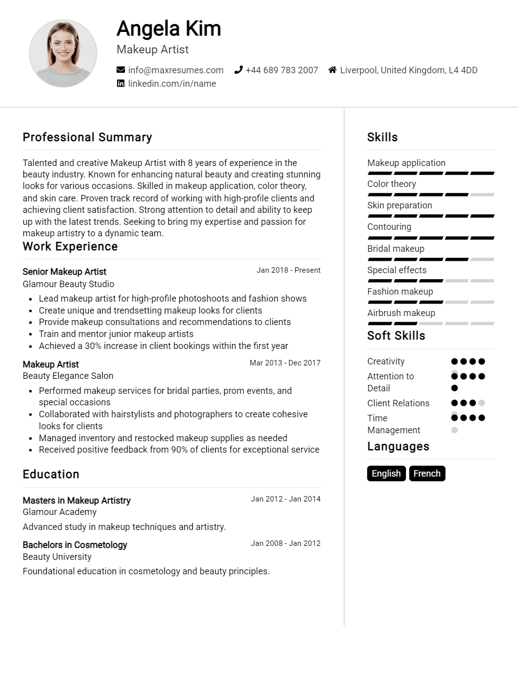 makeup-artist-resume-sample