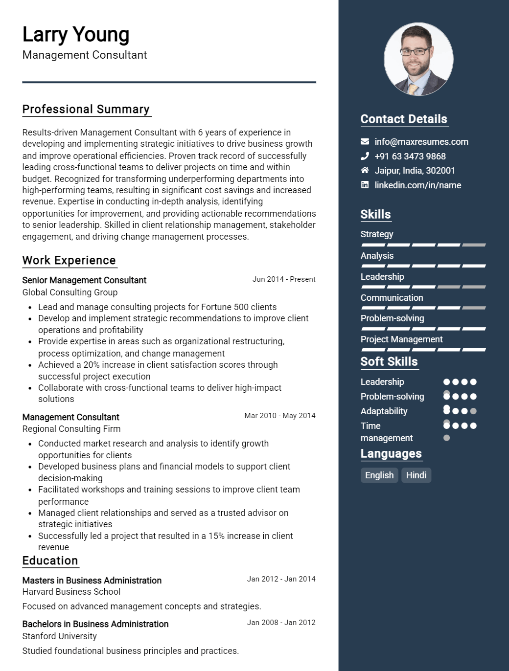 management-consultant-resume-sample