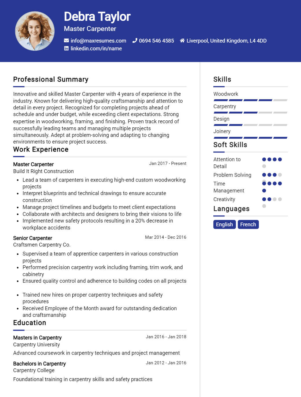 master-carpenter-resume-sample