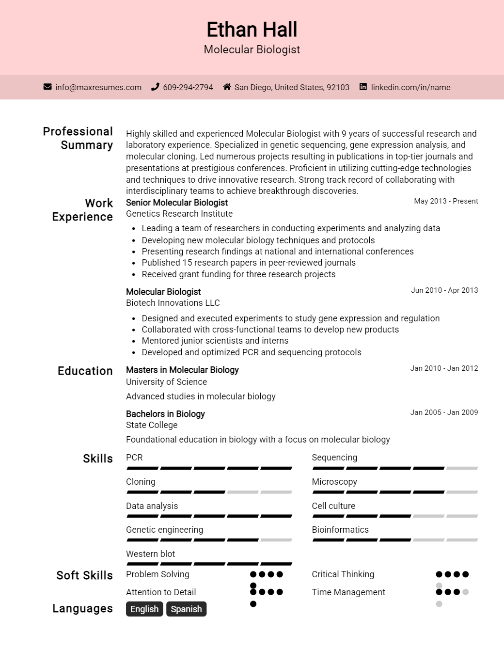 molecular-biologist-resume-sample