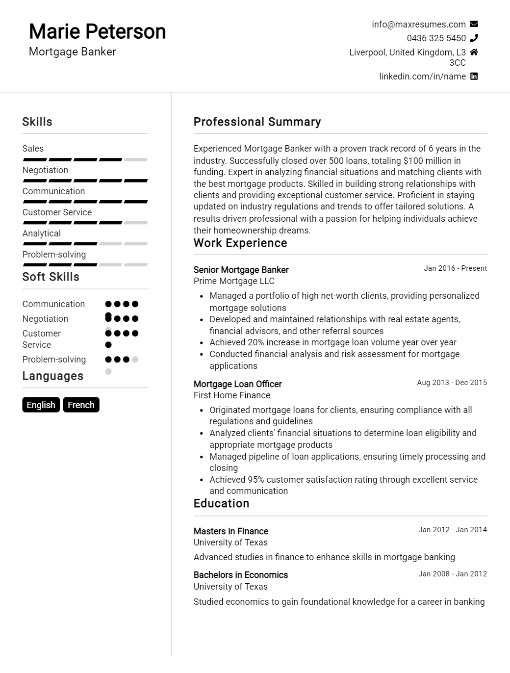 mortgage-banker-resume-sample