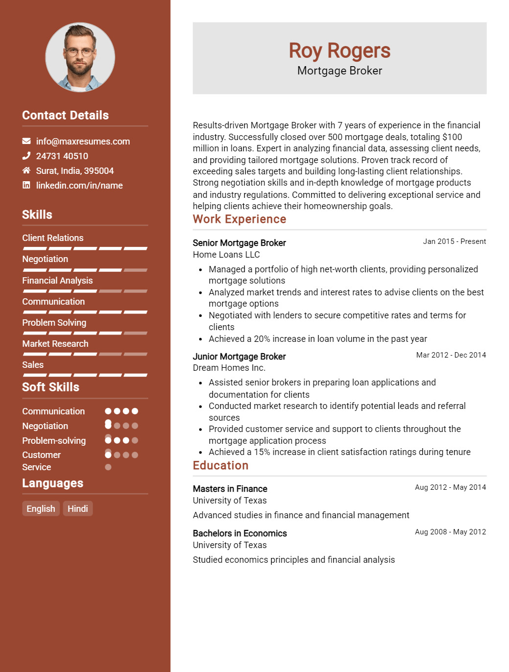 mortgage-broker-resume-sample