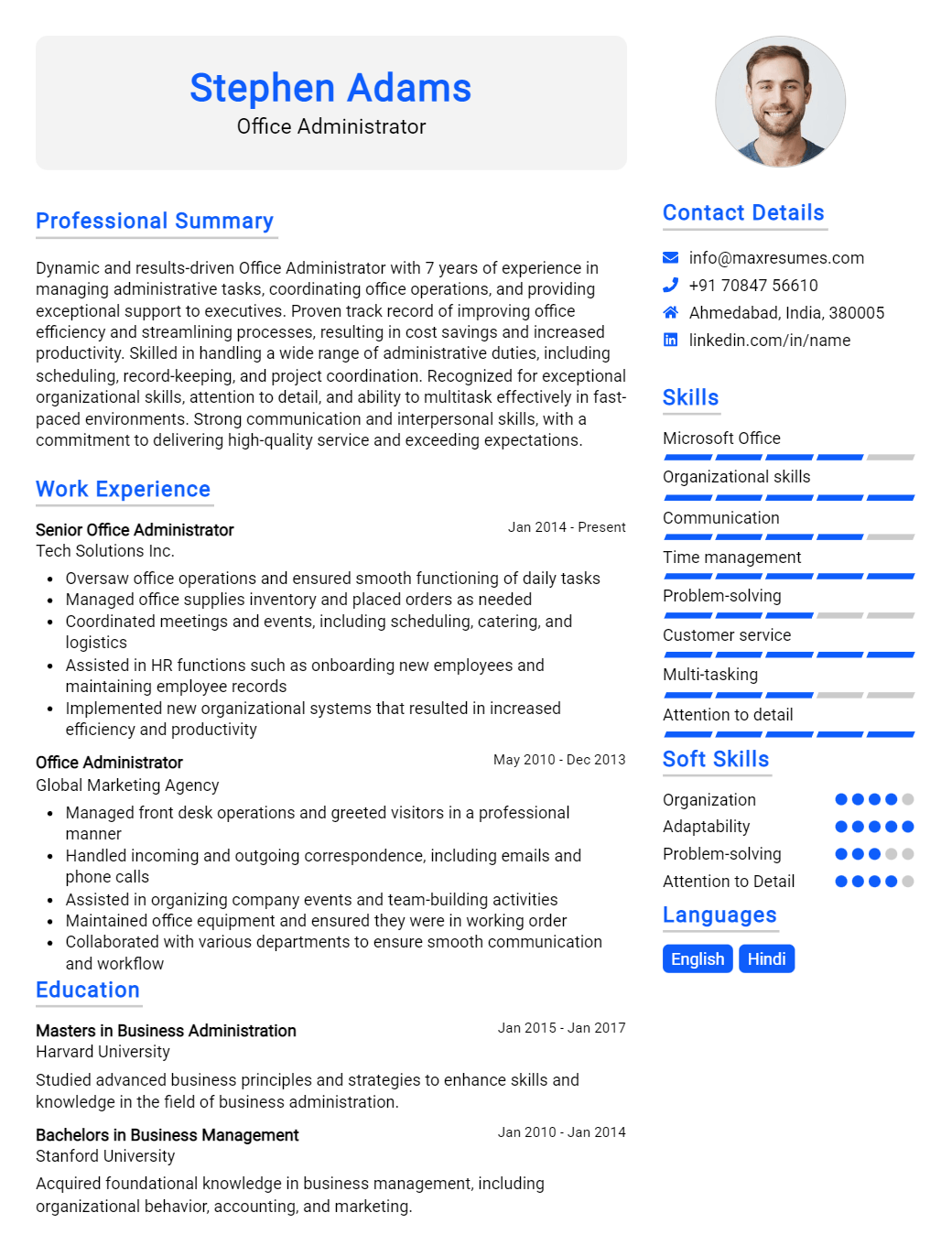 office-administrator-resume-sample