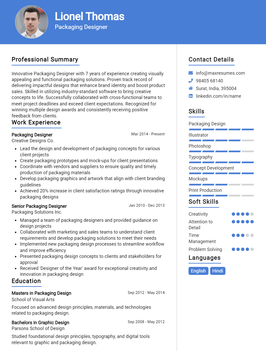 packaging-designer-resume-sample