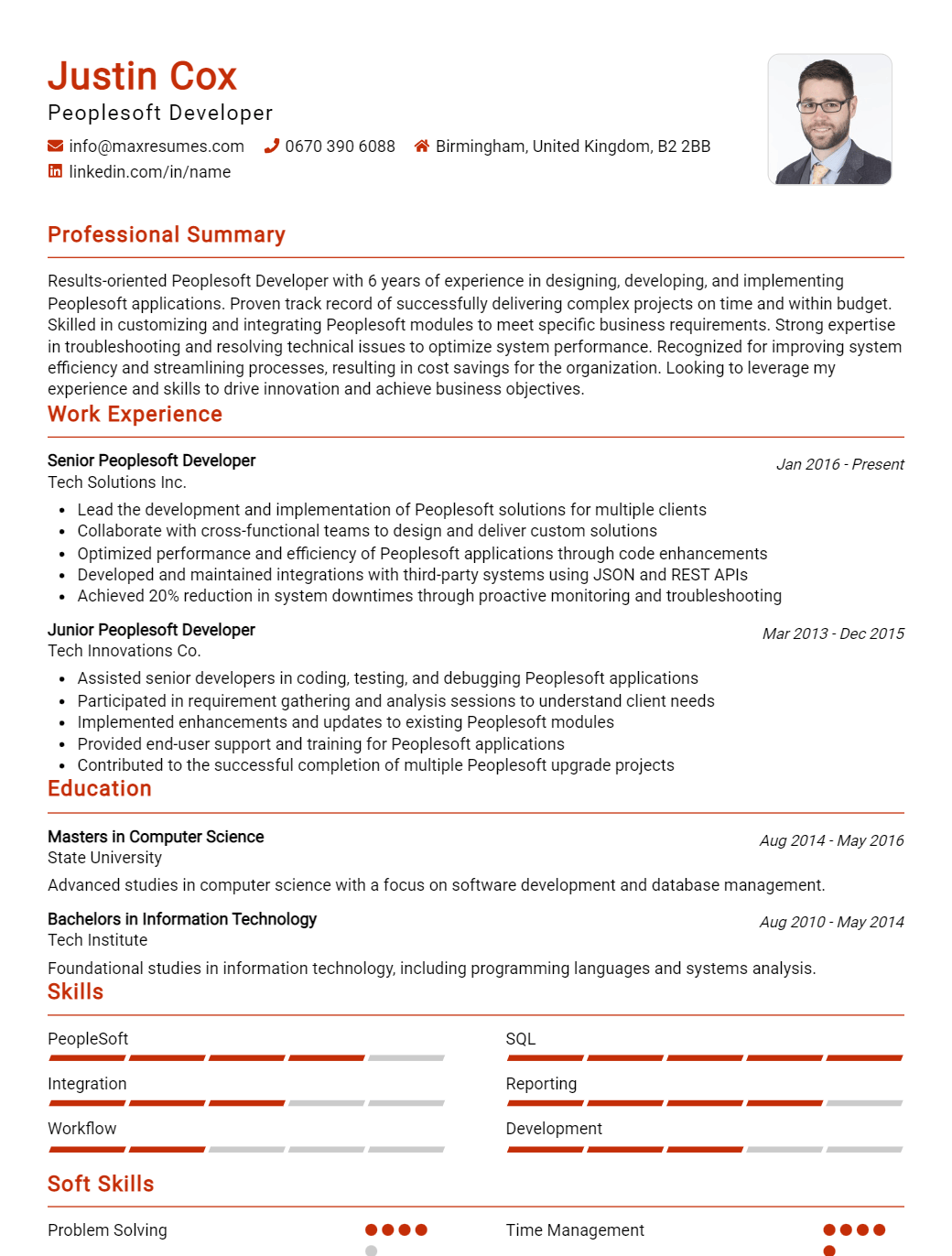 peoplesoft-developer-resume-sample