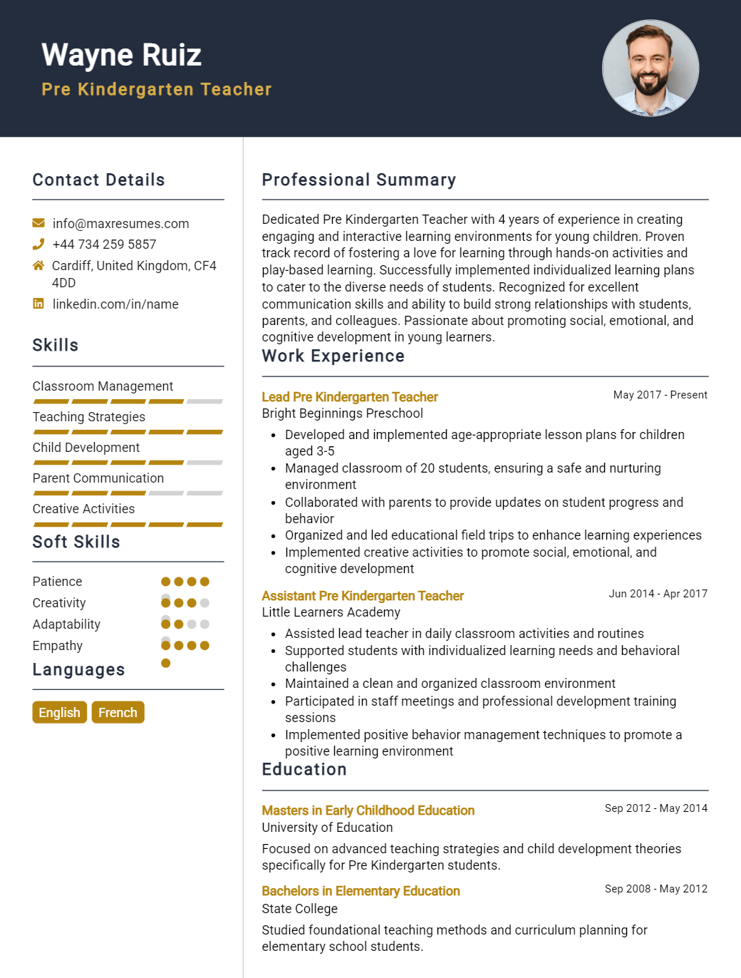 pre-kindergarten-teacher-resume-sample