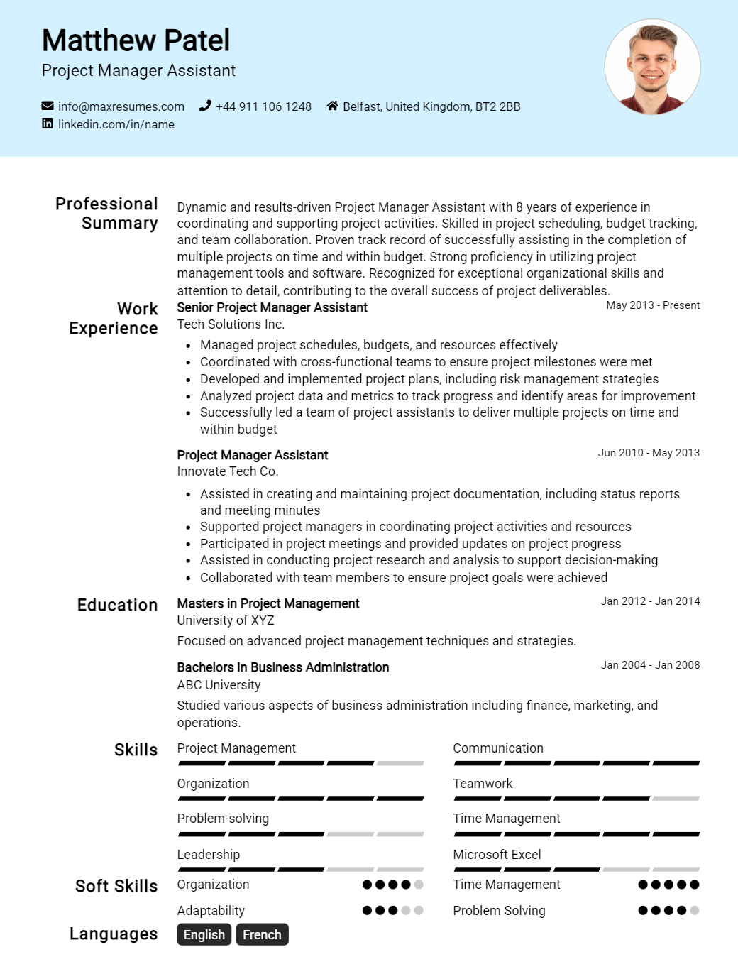 project-manager-assistant-resume-sample