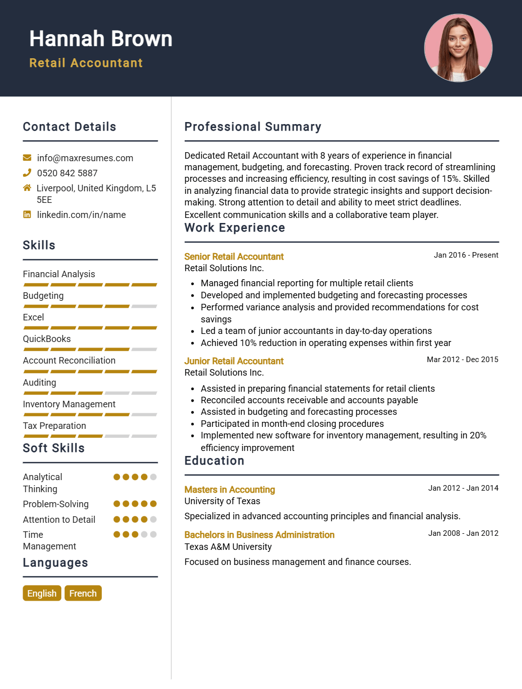 retail-accountant-resume-sample