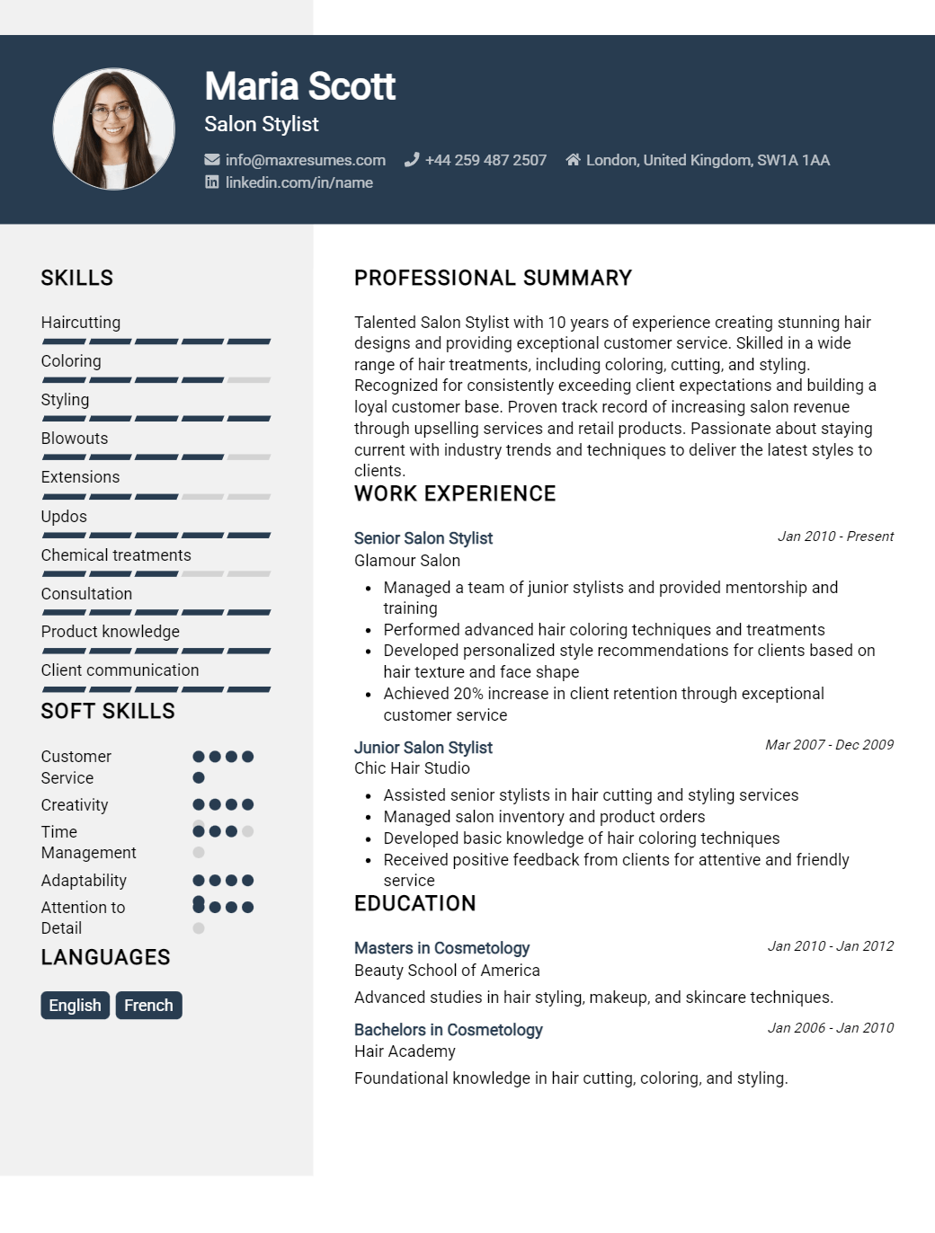 salon-stylist-resume-sample