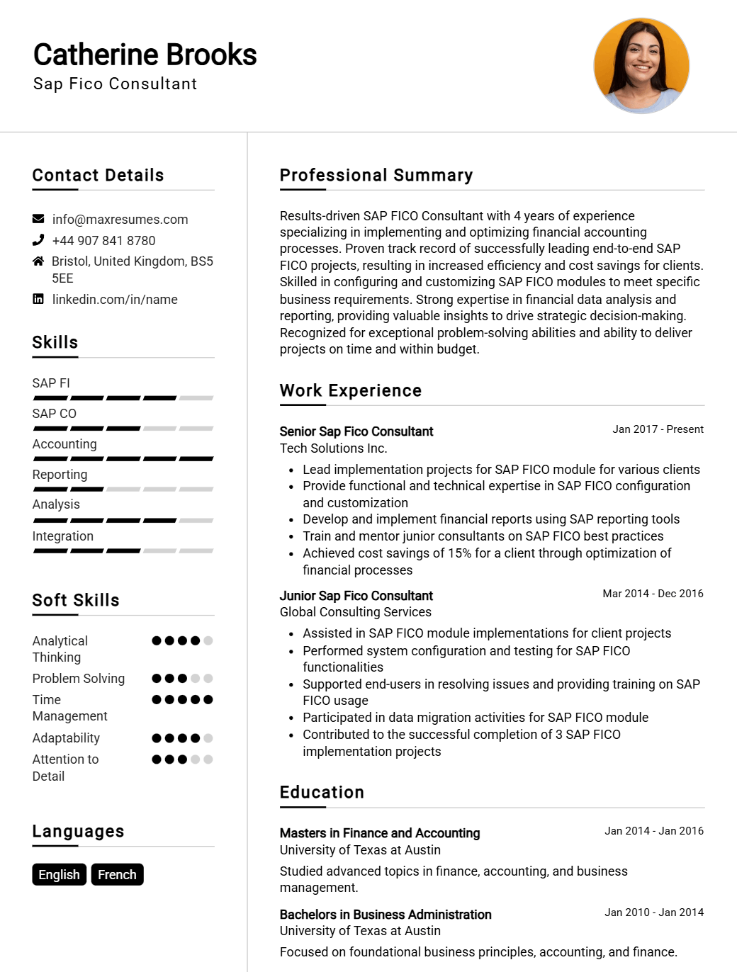 sap-fico-consultant-resume-sample