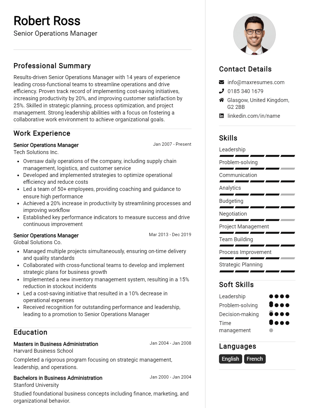senior-operations-manager-resume-sample