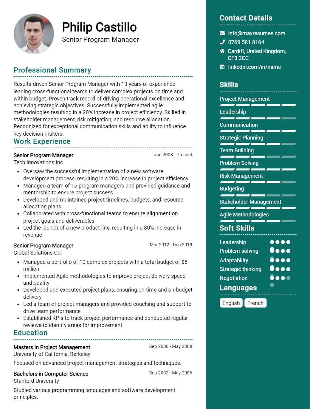 senior-program-manager-resume-sample