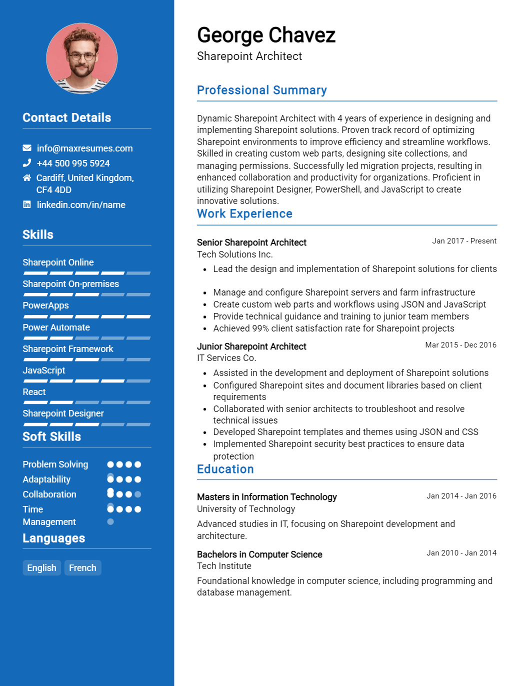 sharepoint-architect-resume-sample