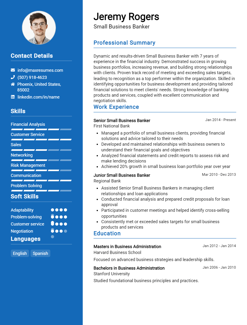 small-business-banker-resume-sample