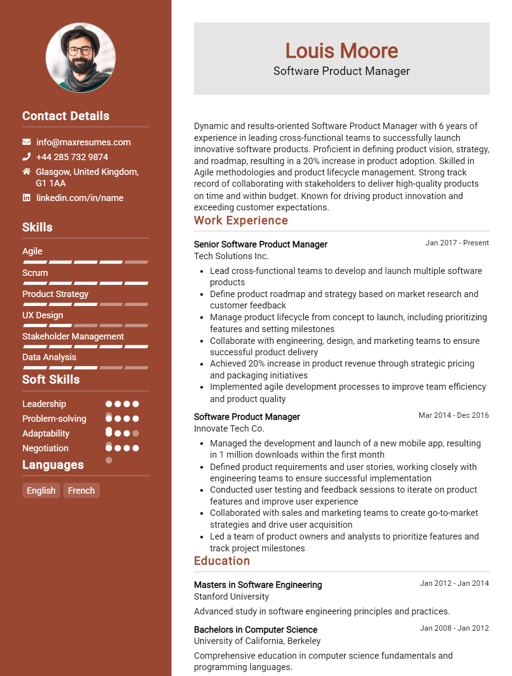 product-manager-resume-sample