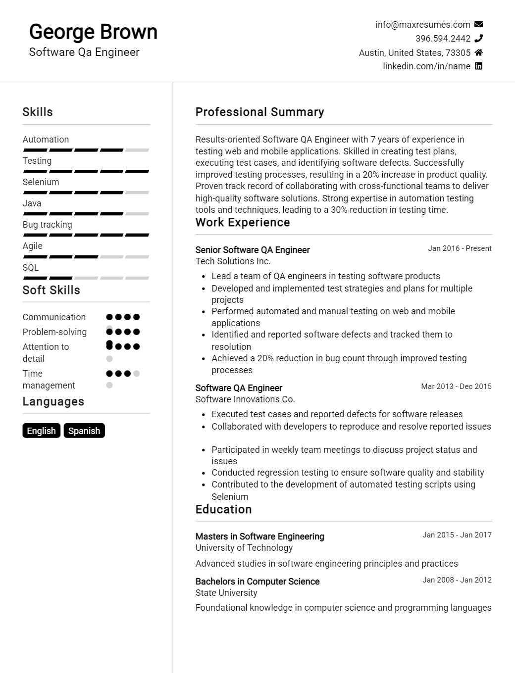 qa-engineer-resume-sample