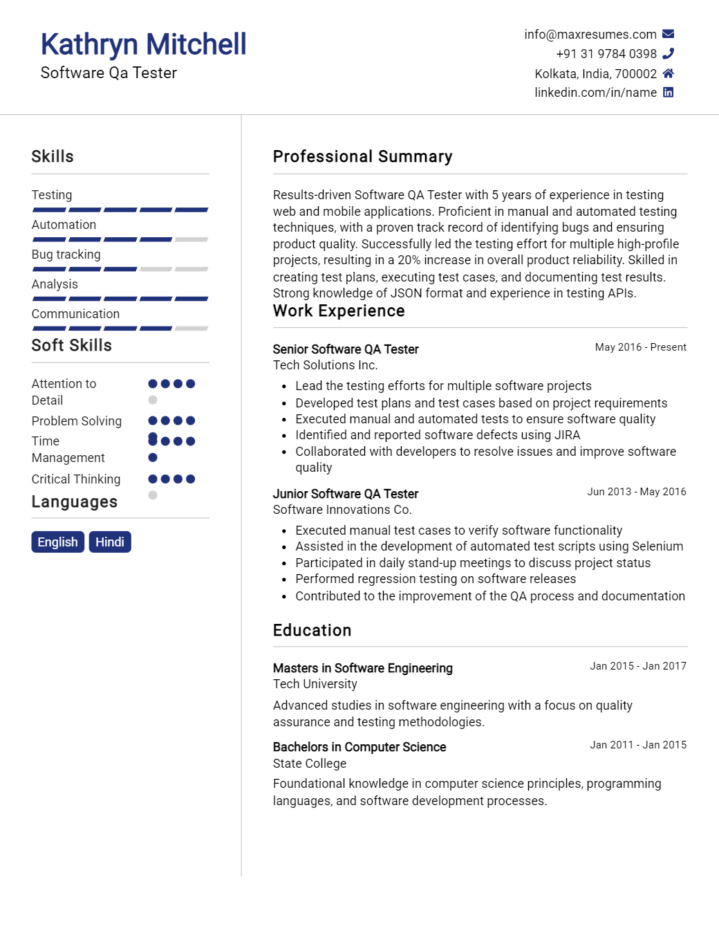 qa-tester-resume-sample