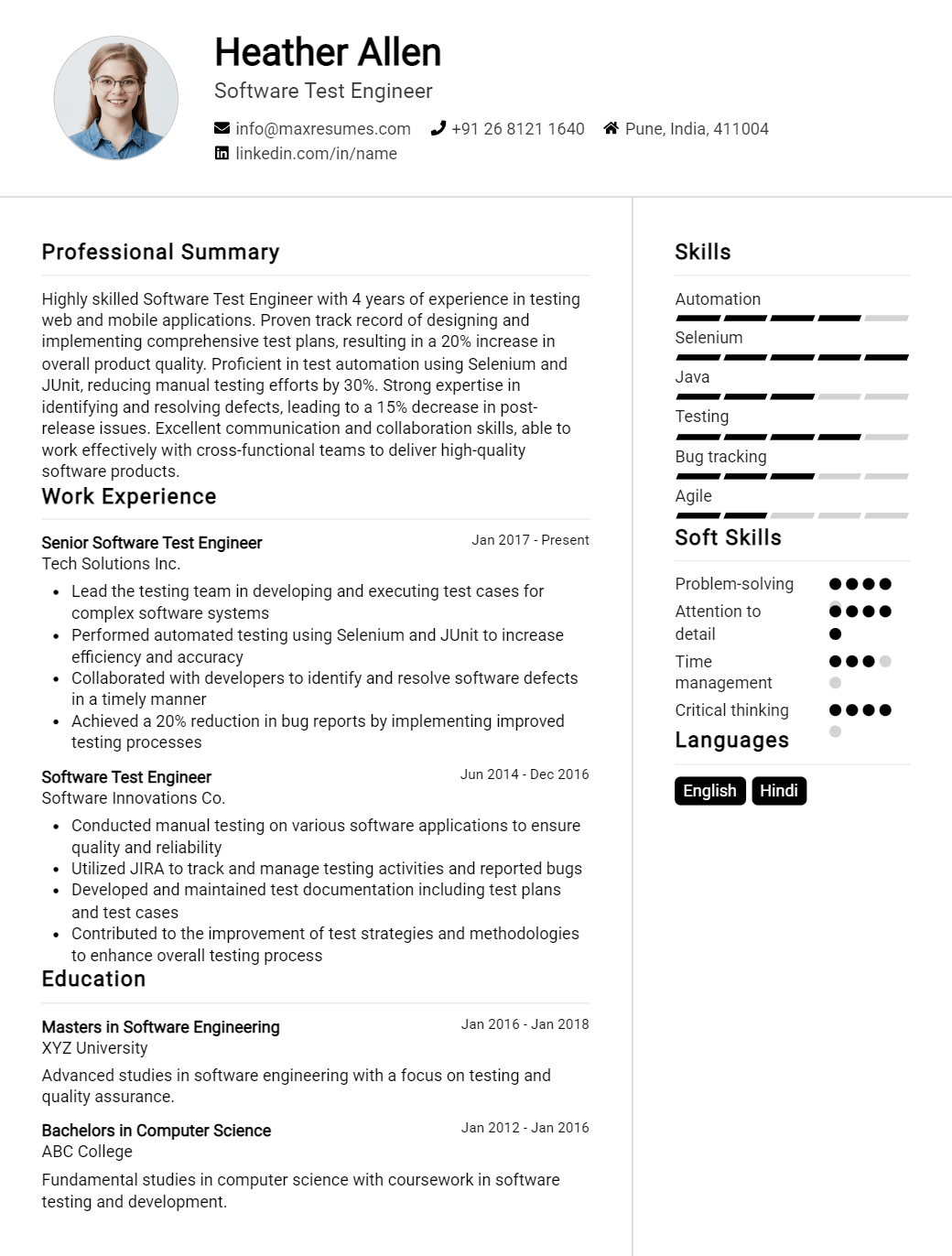 software-test-engineer-resume-sample
