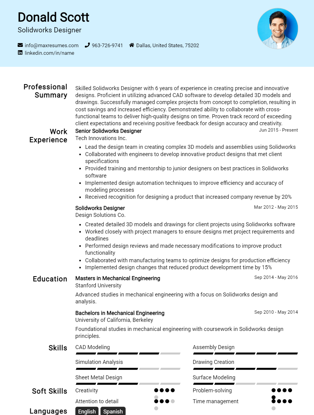 solidworks-designer-resume-sample