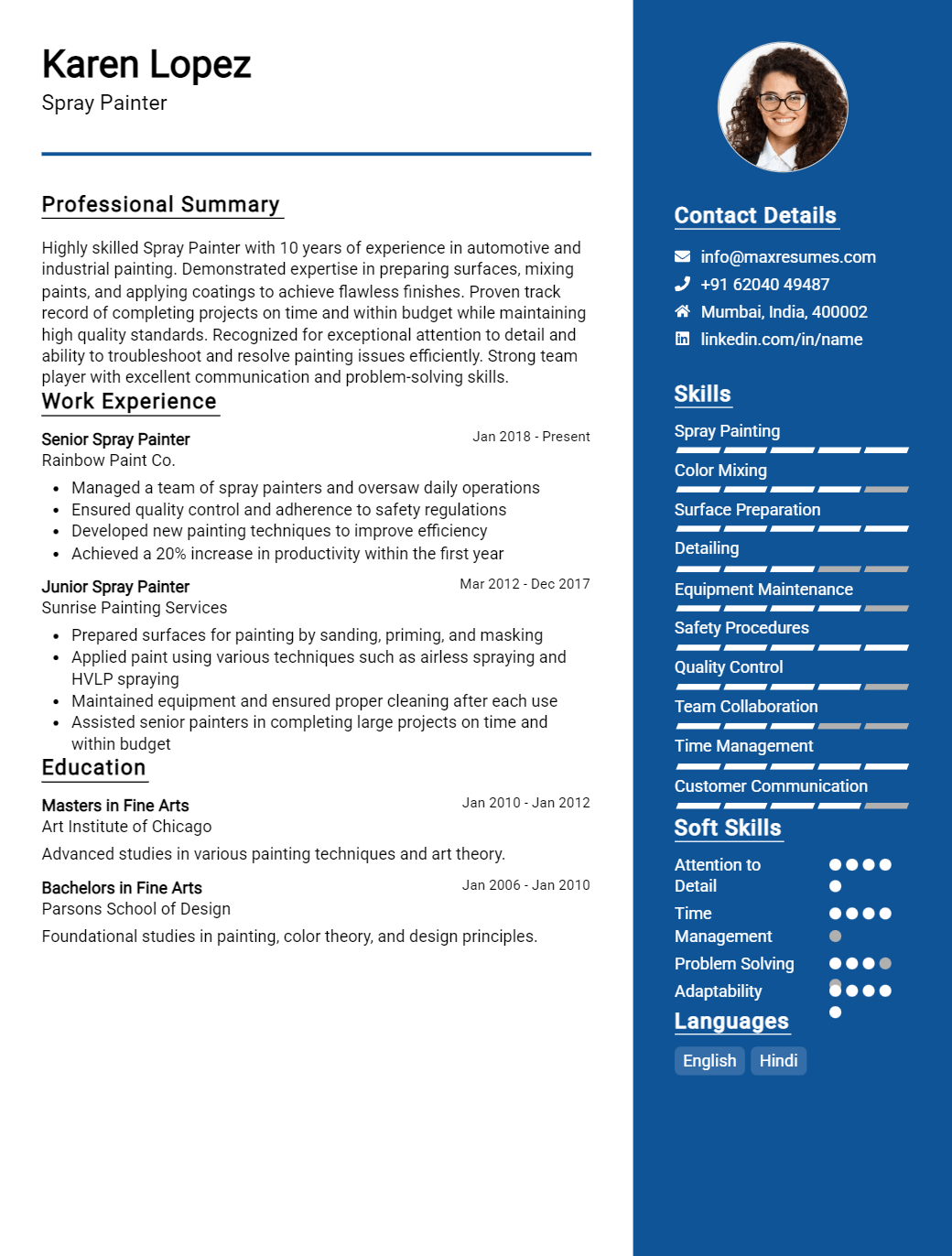 spray-painter-resume-sample